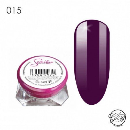 Semilac - UV Gel - Color - Plum - 015 - 5 ml