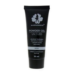 Akrylgel - Powder gel - White 30 ml - Allepaznokcie - Akrylgel - Allepaznokcie -glamandbeauty.se