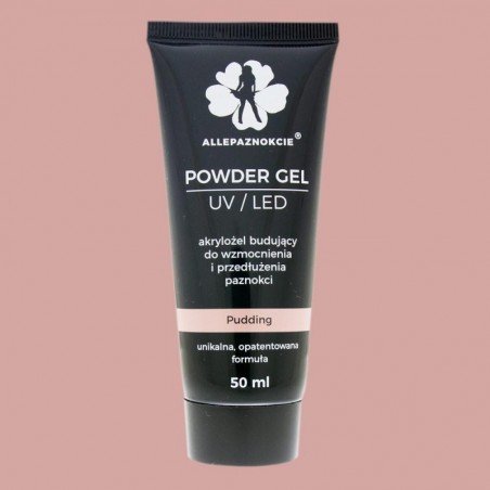 Akrylgel - Powder gel - Pudding 50 ml - Allepaznokcie