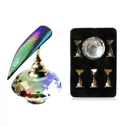 Tipp display - Magnetisk - Kristall kula / Guld 3 - Displayer / Övningsmaterial -glamandbeauty.se