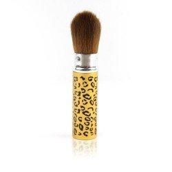 Dammborste - Med kork 10,5 cm lång. Leopard - Borstar -glamandbeauty.se