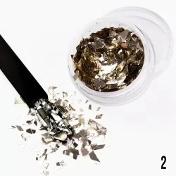 Nageldekorationer - Broken Mirror - 02 - Flakes - Glitter -glamandbeauty.se