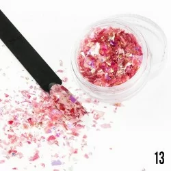 Nageldekorationer - Broken Mirror - 13 - Flakes - Glitter -glamandbeauty.se