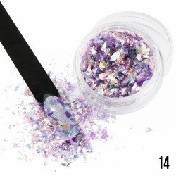 Nageldekorationer - Broken Mirror - 14 - Flakes - Glitter -glamandbeauty.se