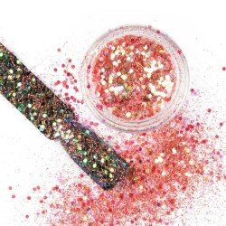 Nagelglitter - Wink Effect - Hexagon - 28 - Storlek 0.2-0.375mm -glamandbeauty.se