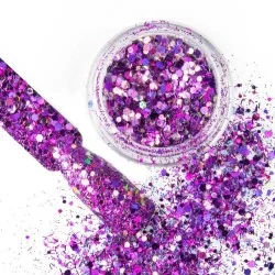 Nagelglitter - Wink Effect - Hexagon - 17 - Storlek 0.2-0.375mm -glamandbeauty.se Nagelglitter - Wink Effect - Hexagon - 17 - Storlek 0.2-0.375mm -glamandbeauty.se