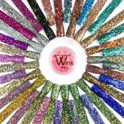 Nagelglitter - Wink Effect - Hexagon - 04 - Storlek 0.2-0.375mm -glamandbeauty.se