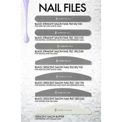 10-pack Nagelfilar - Rak - 150/150 - Victoria Vynn - Svart - Filar -glamandbeauty.se