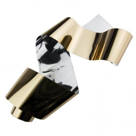 Nagelfolie / folie - för nageldekorationer - Krom - Guld - 1m