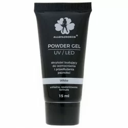 Akrylgel - Powder gel - White 15 ml - Allepaznokcie - Akrylgel - Allepaznokcie -glamandbeauty.se