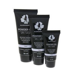 Akrylgel - Powder gel - Clear 30 ml - Allepaznokcie - Akrylgel - Allepaznokcie -glamandbeauty.se