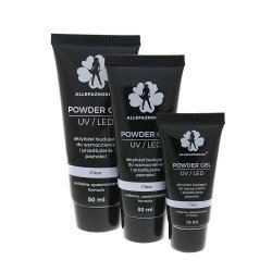 Akrylgel - Powder gel - Clear 15 ml - Allepaznokcie - Akrylgel - Allepaznokcie -glamandbeauty.se