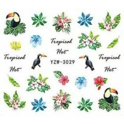 Vattendekaler - Tropisk - YZW-3029 - För naglar - Vattendekaler / Stickers -glamandbeauty.se Vattendekaler - Tropisk - YZW-3029 - För naglar - Vattendekaler / Stickers -glamandbeauty.se