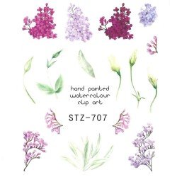 Vattendekaler - Mix - STZ-707 - För naglar - Vattendekaler / Stickers -glamandbeauty.se