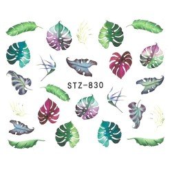 Vattendekaler - Löv - STZ-830 - För naglar - Vattendekaler / Stickers -glamandbeauty.se Vattendekaler - Löv - STZ-830 - För naglar - Vattendekaler / Stickers -glamandbeauty.se