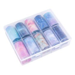 Nagelfolie / folie - Set 10 färger - 100 cm / st - Nagelfolie -glamandbeauty.se Nagelfolie / folie - Set 10 färger - 100 cm / st - Nagelfolie -glamandbeauty.se