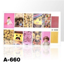 Vattendekaler - Lega - A660 - För naglar - Vattendekaler / Stickers -glamandbeauty.se