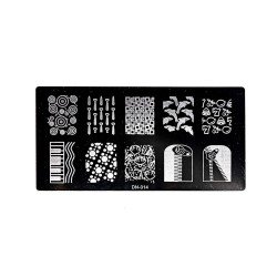 Stämpelplatta - Nageldekorationer - DN014 - Rektangel - Stämpelplattor -glamandbeauty.se Stämpelplatta - Nageldekorationer - DN014 - Rektangel - Stämpelplattor -glamandbeauty.se