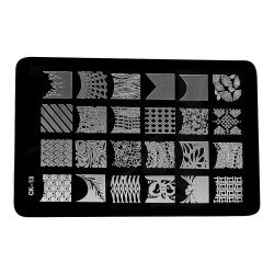 Stämpelplatta - Nageldekorationer - CK13 - Rektangel - Stämpelplattor -glamandbeauty.se Stämpelplatta - Nageldekorationer - CK13 - Rektangel - Stämpelplattor -glamandbeauty.se