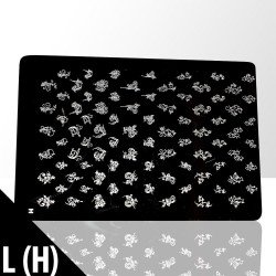 Stämpelplatta - Nageldekorationer - L(H) - Rektangel - Stämpelplattor -glamandbeauty.se Stämpelplatta - Nageldekorationer - L(H) - Rektangel - Stämpelplattor -glamandbeauty.se