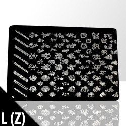 Stämpelplatta - Nageldekorationer - L(Z) - Rektangel - Stämpelplattor -glamandbeauty.se Stämpelplatta - Nageldekorationer - L(Z) - Rektangel - Stämpelplattor -glamandbeauty.se