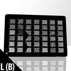 Stämpelplatta - Nageldekorationer - L(B) - Rektangel - Stämpelplattor -glamandbeauty.se Stämpelplatta - Nageldekorationer - L(B) - Rektangel - Stämpelplattor -glamandbeauty.se