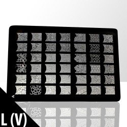 Stämpelplatta - Nageldekorationer - L(V) - Rektangel - Stämpelplattor -glamandbeauty.se Stämpelplatta - Nageldekorationer - L(V) - Rektangel - Stämpelplattor -glamandbeauty.se