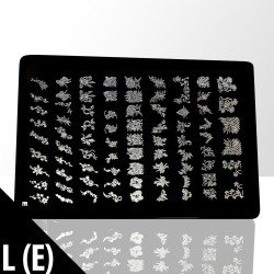 Stämpelplatta - Nageldekorationer - L(E) - Rektangel - Stämpelplattor -glamandbeauty.se Stämpelplatta - Nageldekorationer - L(E) - Rektangel - Stämpelplattor -glamandbeauty.se