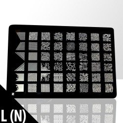 Stämpelplatta - Nageldekorationer - L(N) - Rektangel - Stämpelplattor -glamandbeauty.se Stämpelplatta - Nageldekorationer - L(N) - Rektangel - Stämpelplattor -glamandbeauty.se