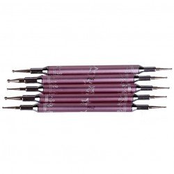 Set med "dotting tool" för nagel dekoration - 5 st - Dotting -glamandbeauty.se