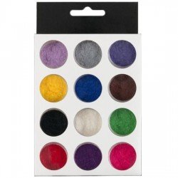 Dekorations set - Fibrer - 12 Former - 3 ml / burk - Flakes - Glitter -glamandbeauty.se Dekorations set - Fibrer - 12 Former - 3 ml / burk - Flakes - Glitter -glamandbeauty.se