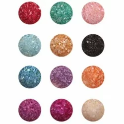 Dekorations set - Krossade flagor i 12 färger - 3 ml / burk - Flakes - Glitter -glamandbeauty.se Dekorations set - Krossade flagor i 12 färger - 3 ml / burk - Flakes - Glitter -glamandbeauty.se