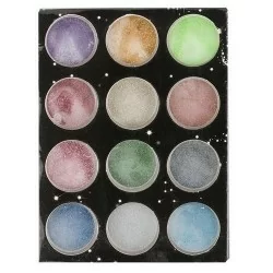 Dekorations set - Glitter - 12 Kulörer - 3 ml / burk - Set - Glitter / Pulver -glamandbeauty.se Dekorations set - Glitter - 12 Kulörer - 3 ml / burk - Set - Glitter / Pulver -glamandbeauty.se