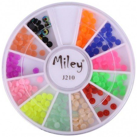 Rundel - Miley - J210 - Nageldekorationer - Ca: 250 st