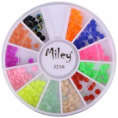 Rundel - Miley - J210 - Nageldekorationer - Ca: 250 st