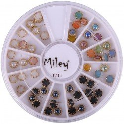 Rundel - Miley - J211 - Nageldekorationer - Ca: 300 st - Rundlar -glamandbeauty.se
