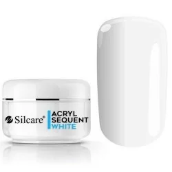 36 gram akrylpulver - Silcare - Sequent Eco Pro - White - Akrylpulver - Builder -glamandbeauty.se