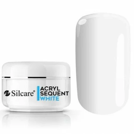 36 gram akrylpulver - Silcare - Sequent Eco Pro - White