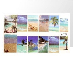 Vattendekaler - Paradis - A729 - För naglar - Vattendekaler / Stickers -glamandbeauty.se Vattendekaler - Paradis - A729 - För naglar - Vattendekaler / Stickers -glamandbeauty.se