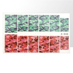 Vattendekaler - Militärmönster - A644 - För naglar - Vattendekaler / Stickers -glamandbeauty.se Vattendekaler - Militärmönster - A644 - För naglar - Vattendekaler / Stickers -glamandbeauty.se