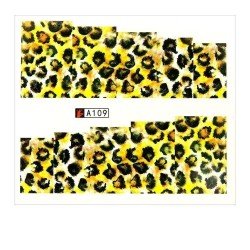 Vattendekaler - Leopard - A109 - För naglar - Vattendekaler / Stickers -glamandbeauty.se
