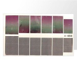 Vattendekaler - A650 - För naglar - Vattendekaler / Stickers -glamandbeauty.se