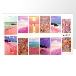 Vattendekaler - Paradis - A730 - För naglar - Vattendekaler / Stickers -glamandbeauty.se