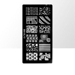 Stämpelplatta - Nageldekorationer - XL10 - Rektangel - Stämpelplattor -glamandbeauty.se Stämpelplatta - Nageldekorationer - XL10 - Rektangel - Stämpelplattor -glamandbeauty.se
