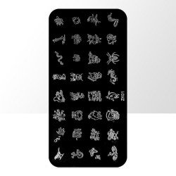 Stämpelplatta - Nageldekorationer - ZK01 - Rektangel - Stämpelplattor -glamandbeauty.se Stämpelplatta - Nageldekorationer - ZK01 - Rektangel - Stämpelplattor -glamandbeauty.se