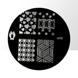 Stämpelplatta - Nageldekorationer - m95 - Rund - Stämpelplattor -glamandbeauty.se Stämpelplatta - Nageldekorationer - m95 - Rund - Stämpelplattor -glamandbeauty.se