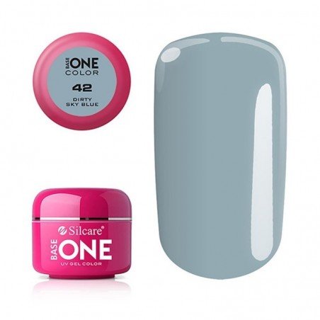 Base one - Color - UV Gel - Dirty Sky Blue - 42 - 5 gram
