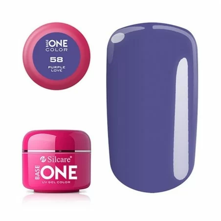 Base one - Color - UV Gel - Purple Love - 58 - 5 gram