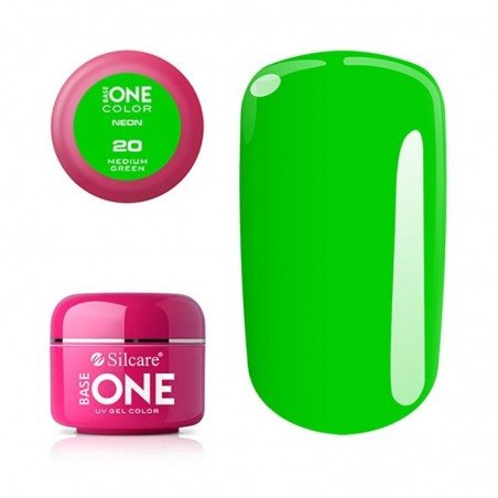 Base one - UV Gel - Neon - Medium Green - 20 - 5 gram