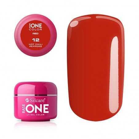 Base one - Color - RED - UV Gel - Red Hot Chili Peppers - 12 -5g